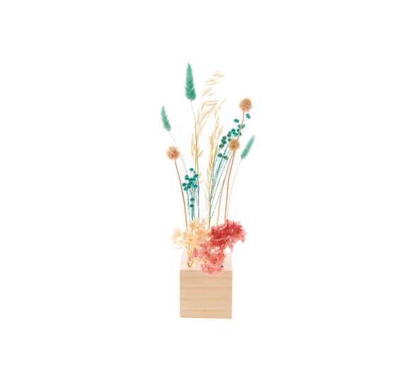 Rico Design houten standaard voor droogbloemen, 8 x 8 x 8 cm