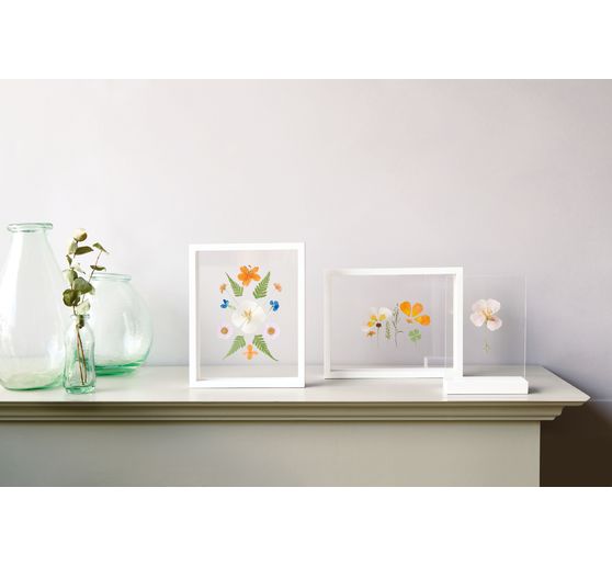 Rico Design wooden frame nature with double acrylic disc, 20 x 25 cm
