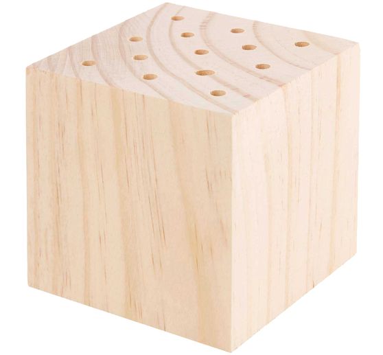 Rico Design houten standaard voor droogbloemen, 8 x 8 x 8 cm