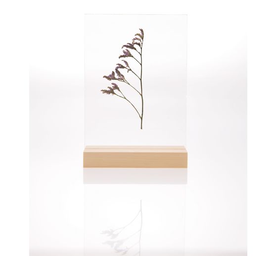 Rico Design houten standaard met dubbel acrylschijf, 10 x 15 cm