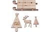 VBS Wooden building kit sledge "Reindeer"