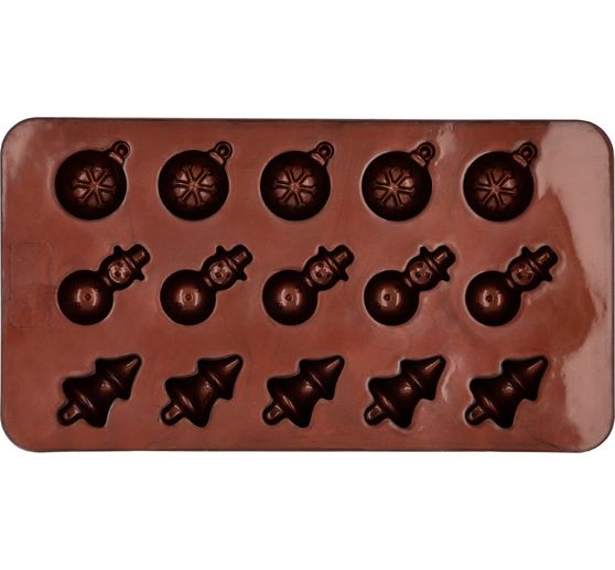 Silicone pralinevormpjes "Kerstmis"