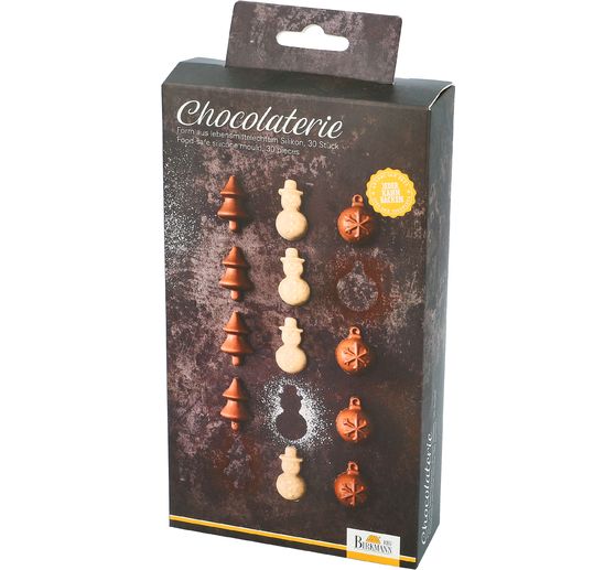 Silicone pralinevormpjes "Kerstmis"