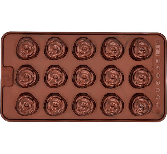 Silicone pralinevormpjes "Rose"