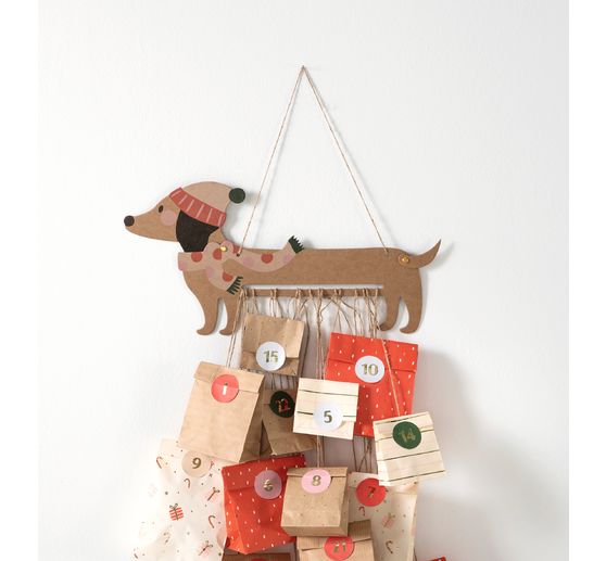 Adventskalender set "Kerst teckel"