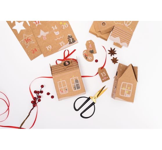 Advent calendar set "Gingerbread house"
