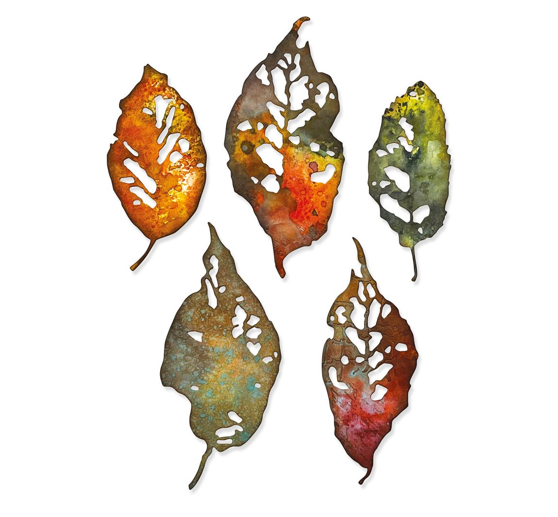 Sizzix Thinlits Ponssjabloon "Leaf Fragments van Tim Holtz"