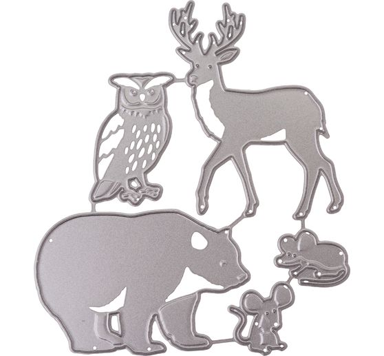 Punching template "Forest animals"