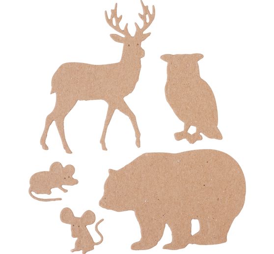 Punching template "Forest animals"
