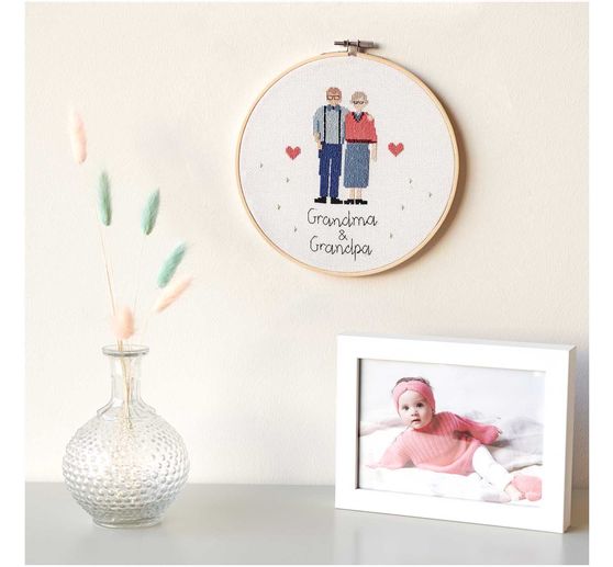 Rico Design Embroidery kit "Figurico Grandma & Grandpa"