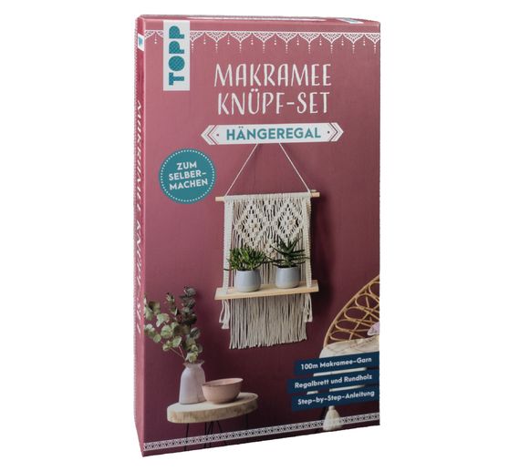 Macramé knoop set "Hangende plank"