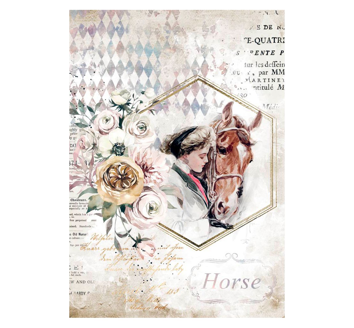 Motief strozijde "Paardenliefde"