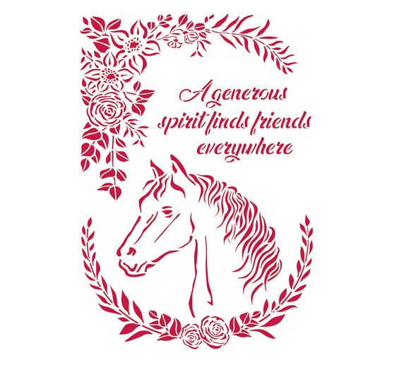Stencil "Horse Love"