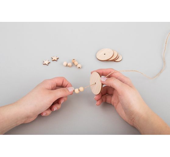 Craft kit wooden tree decoration pendant