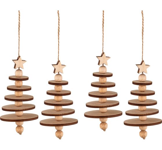 Craft kit wooden tree decoration pendant