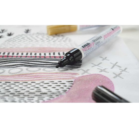 KREUL Textiel marker medium "Glitter"