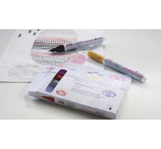 KREUL Textiel marker medium "Glitter"
