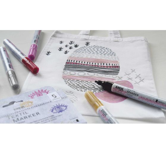 KREUL Textiel marker medium "Glitter"