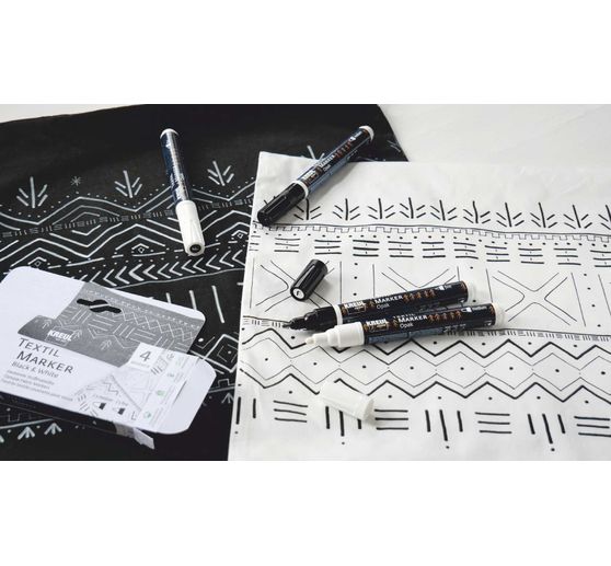 KREUL Textiel marker opaak "Black & White"