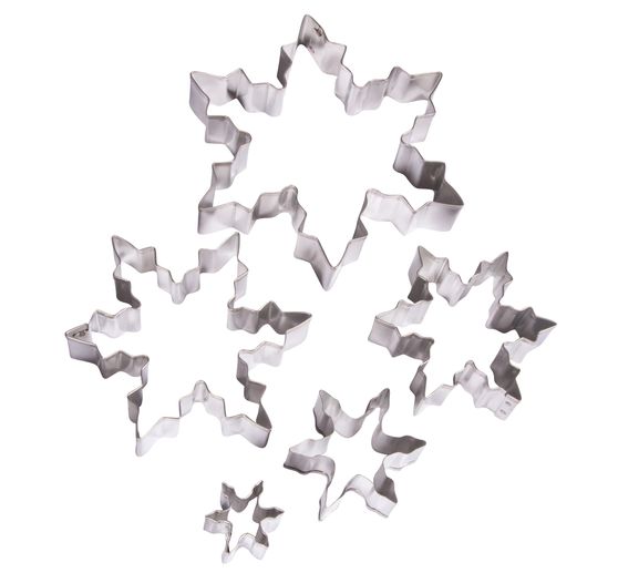 Uitsteken formen set van 5 "Snowflakes"