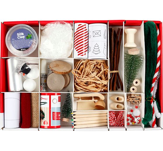 Knutseldoos Secret Santa deur "Kersttaferelen"