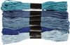 Embroidery thread set "Shades of blue"