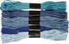 Borduurgaren set "Blauwe tinten"