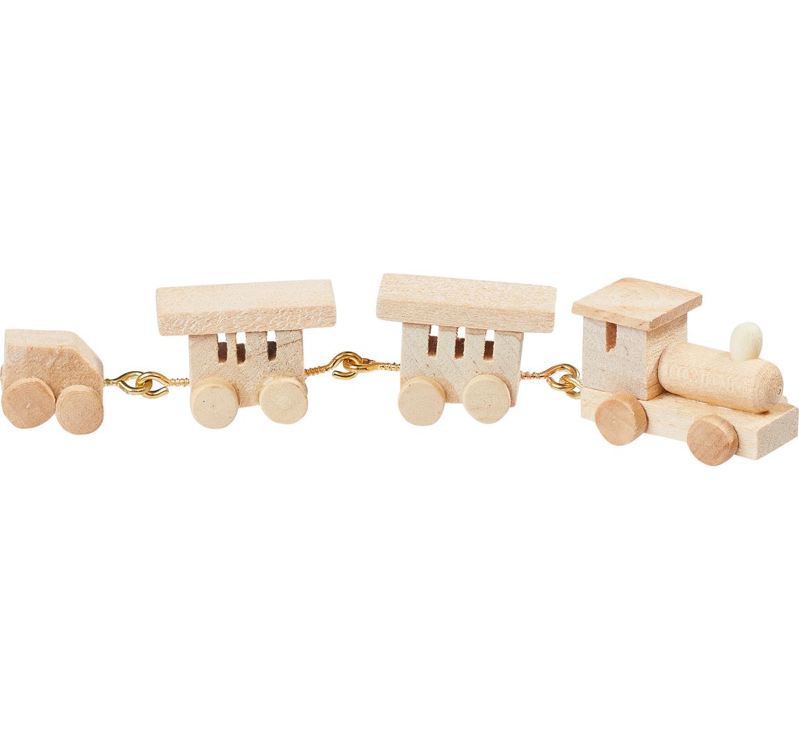 Miniatuur houten trein