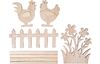 VBS Houten bouwpakket "Kippen en Bloemen"