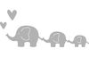 Punch template "Elephant family"