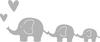 Punch template "Elephant family"