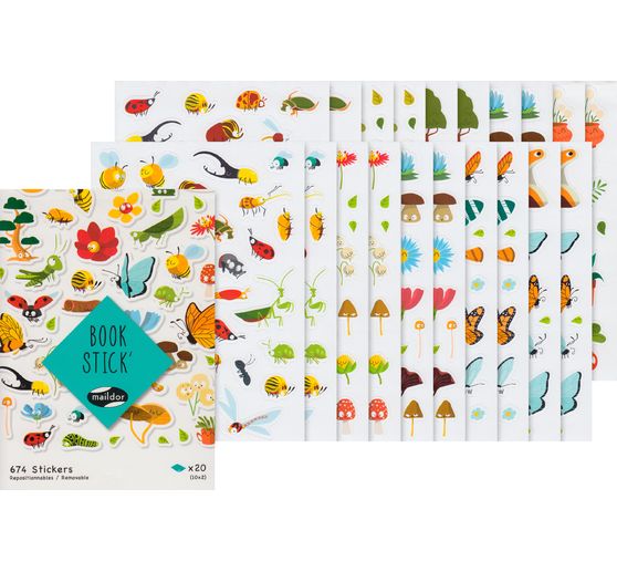 Stickerboek "Happy Nature" 674 stuks