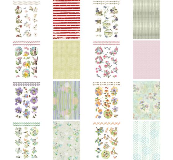 3D punching sheet book "Spring Animals"