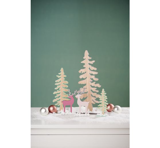 VBS Wooden fir trees