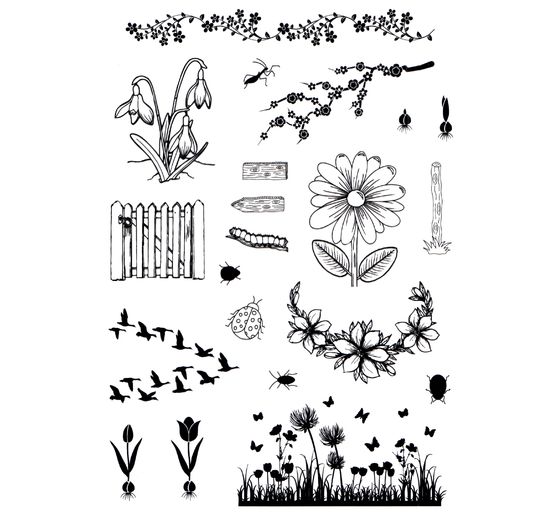 Silicone stamp "Early Spring"