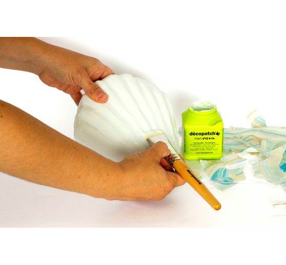 Schelpvaas, papier-maché, waterdicht