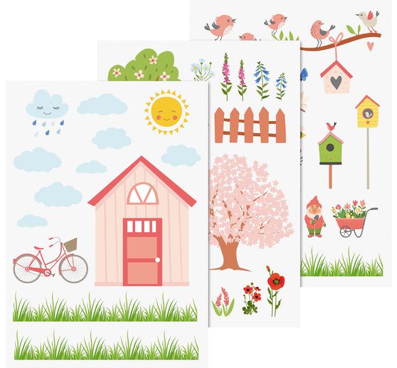 Raamsticker "Tuin"