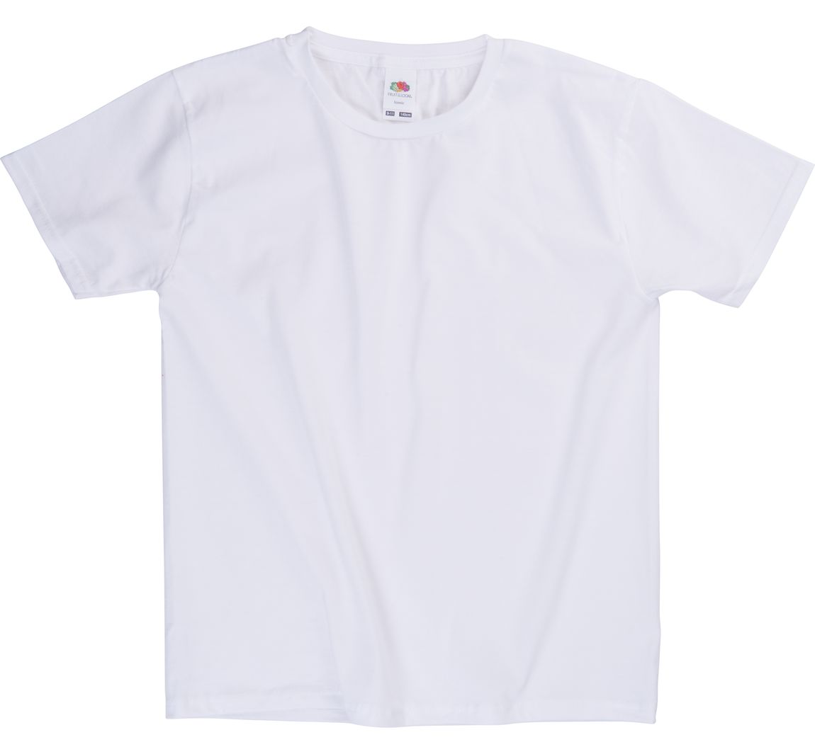 Kinder t-shirt, wit - Kledingmaat 152