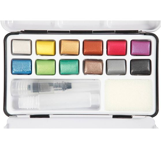 Aquarel Verfdoos Metallic
