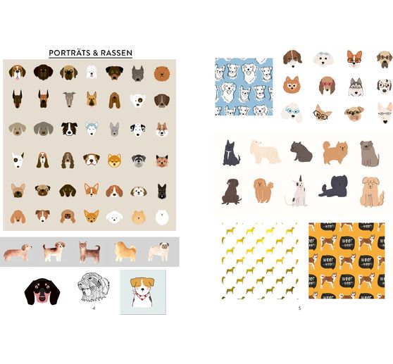 Boek "Bullet Journal Stickerbuch - Hundeglück"