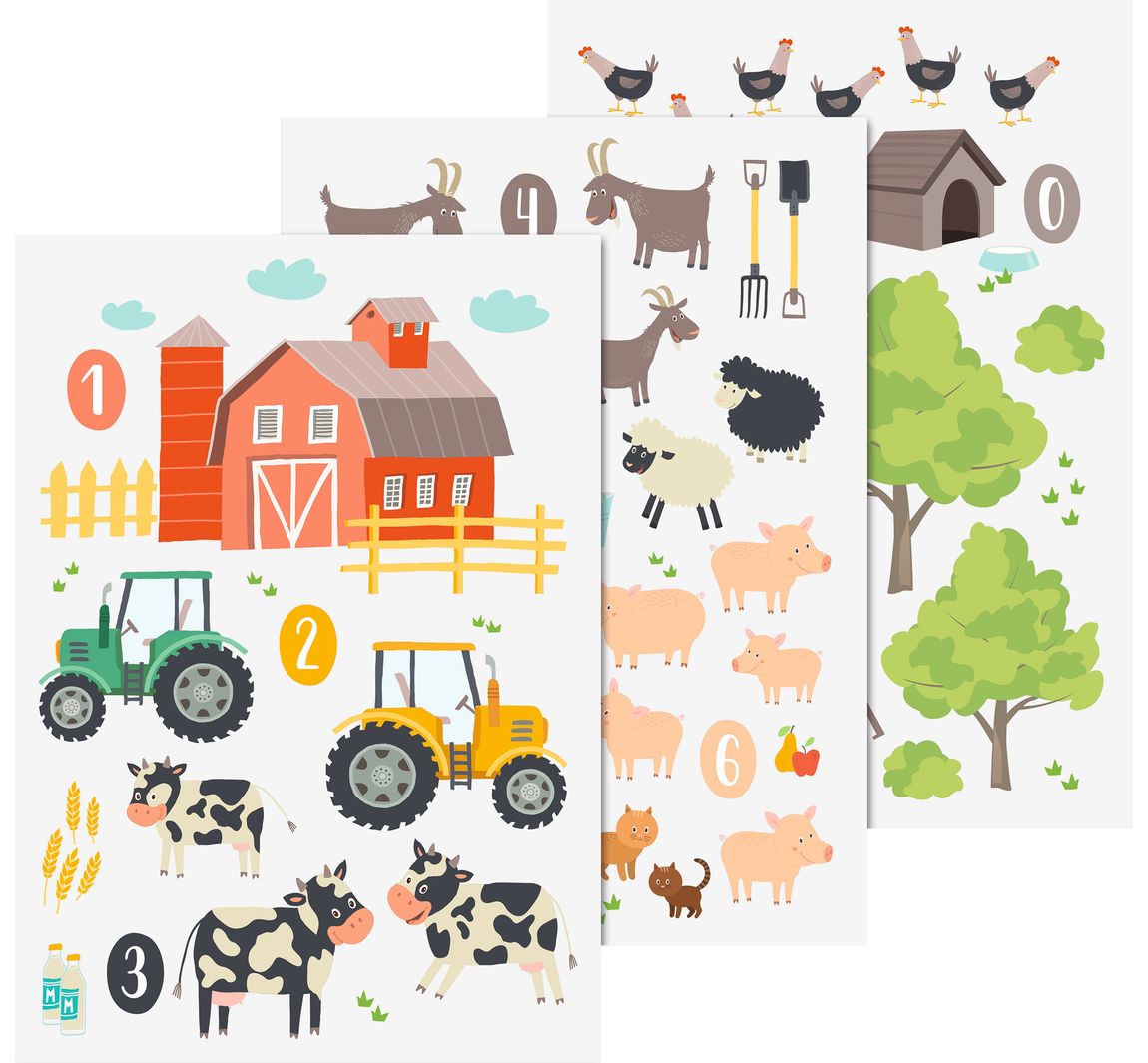 Raamsticker "Boerderij"