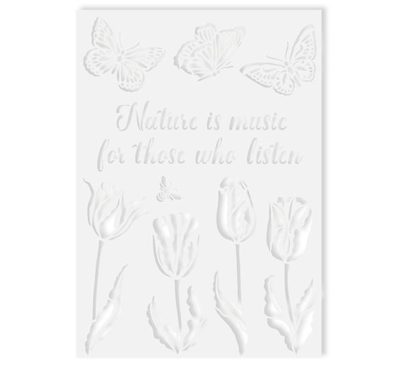 Stencil "Nature is Music..."