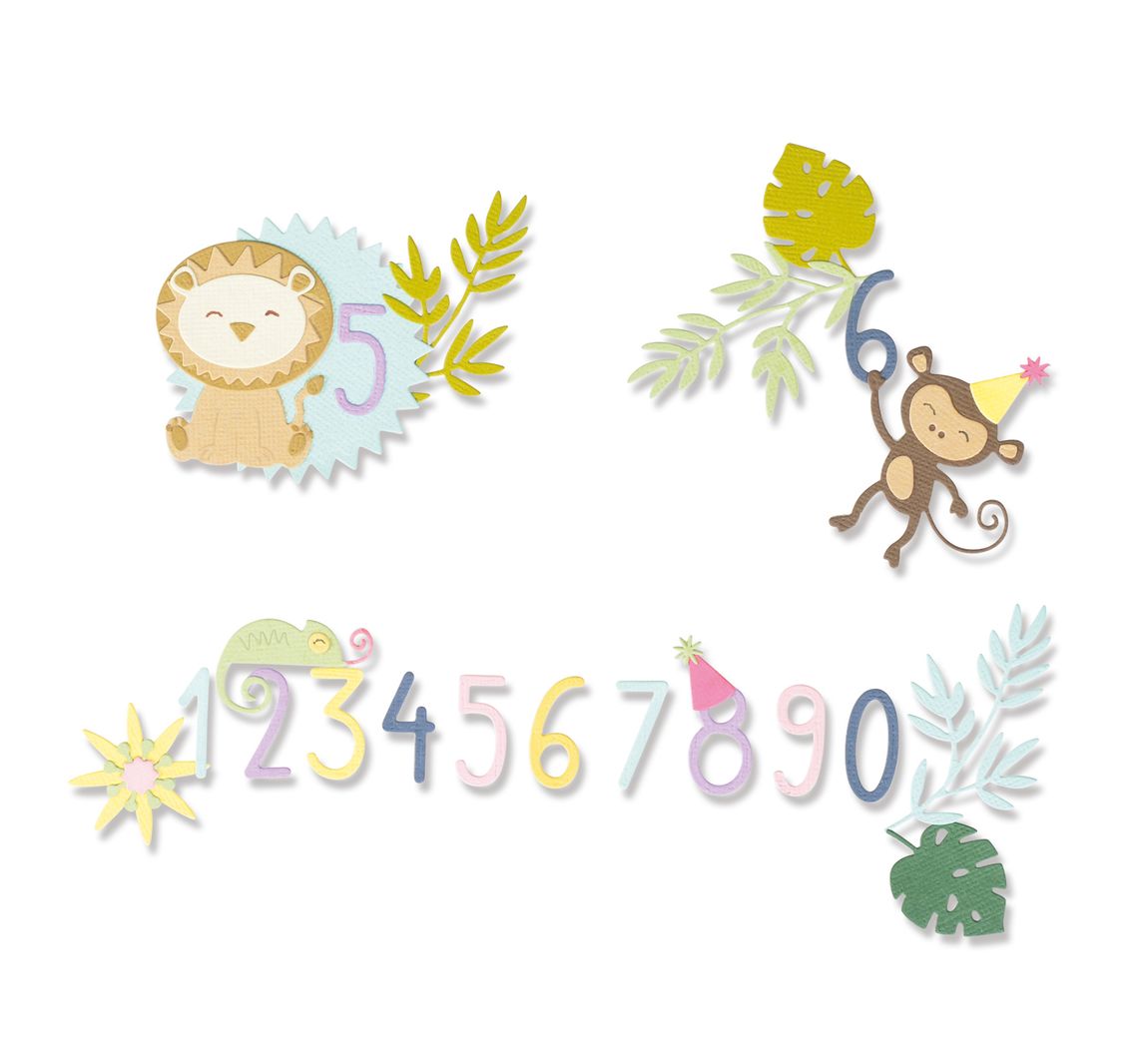 Sizzix Thinlits ponssjabloon "Jungle Fun"