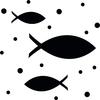 Magnet punch "Fish swarm"