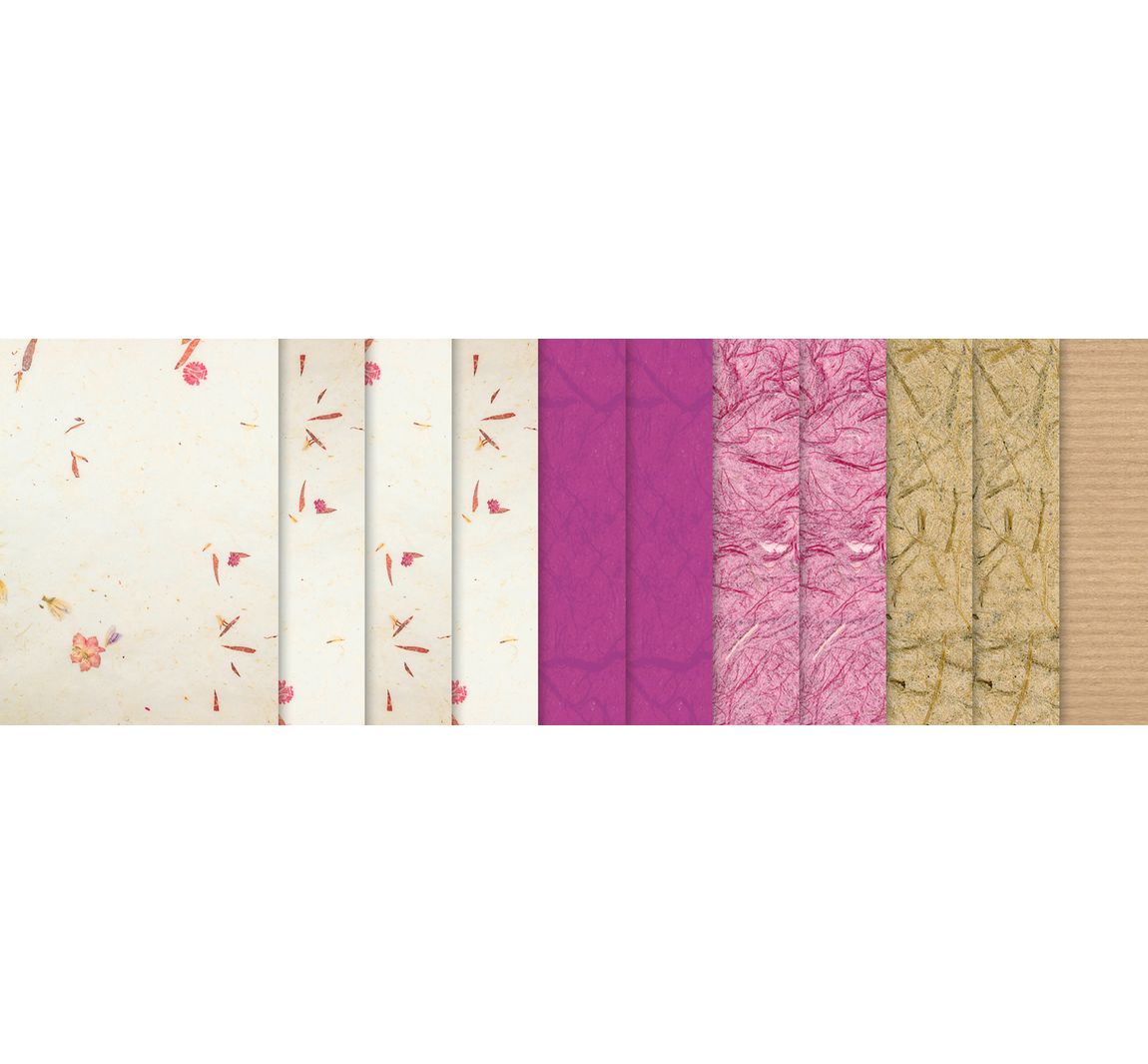 Natuurlijk papier "Fuchsia"
