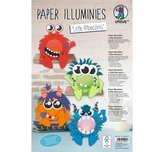 Mini lampjes set "Monster"