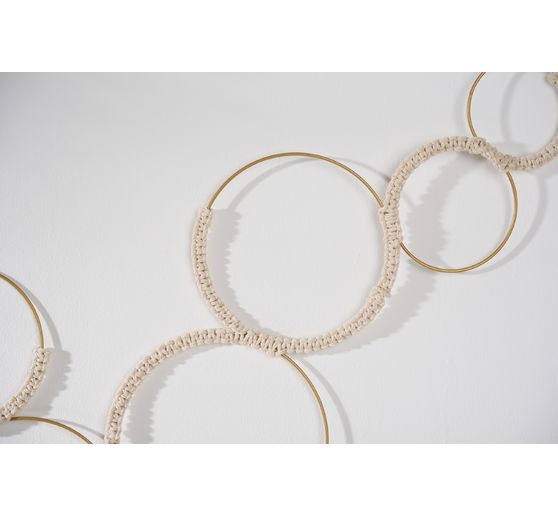 Metal ring "Circle", Gold color, set of 10
