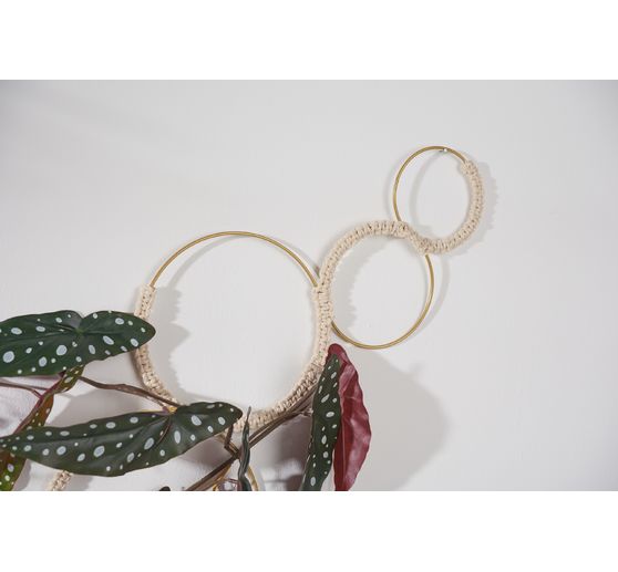 Metal ring "Circle", Gold color, set of 10
