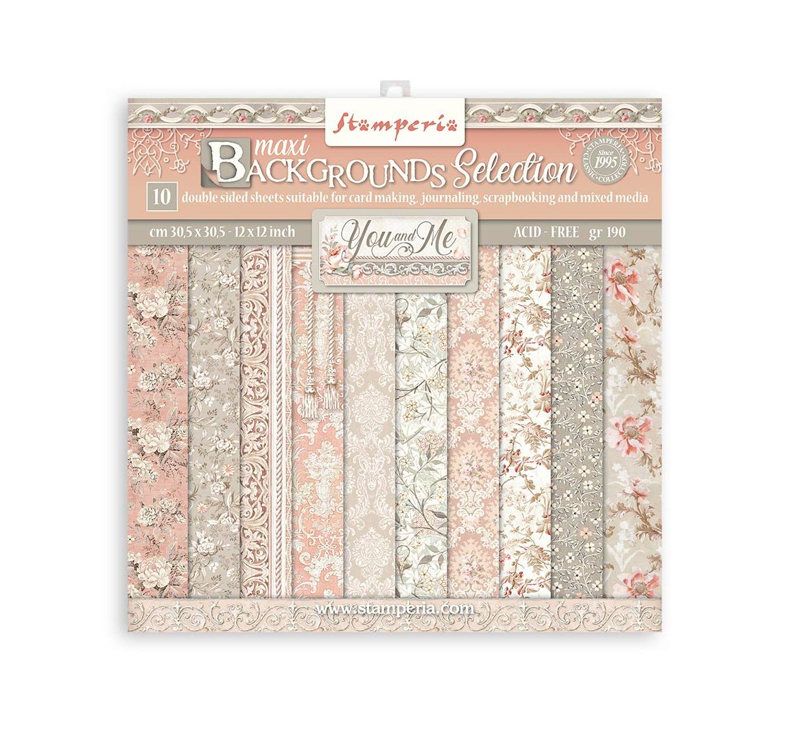 Scrapbook blok "You and Me Backrounds"