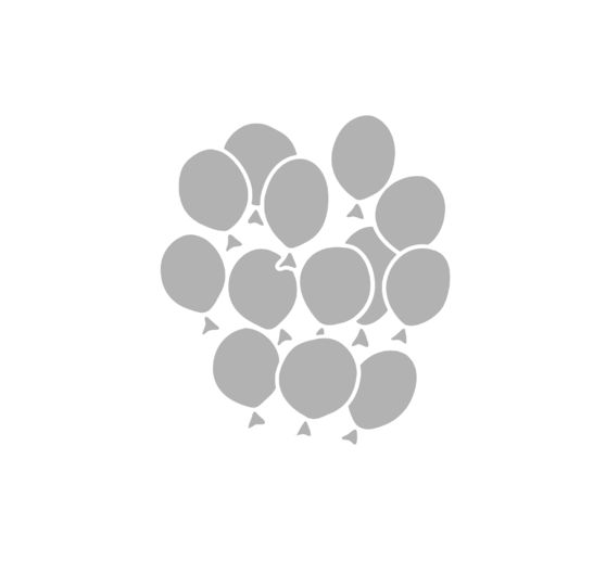 Stencil "Balloon grape"